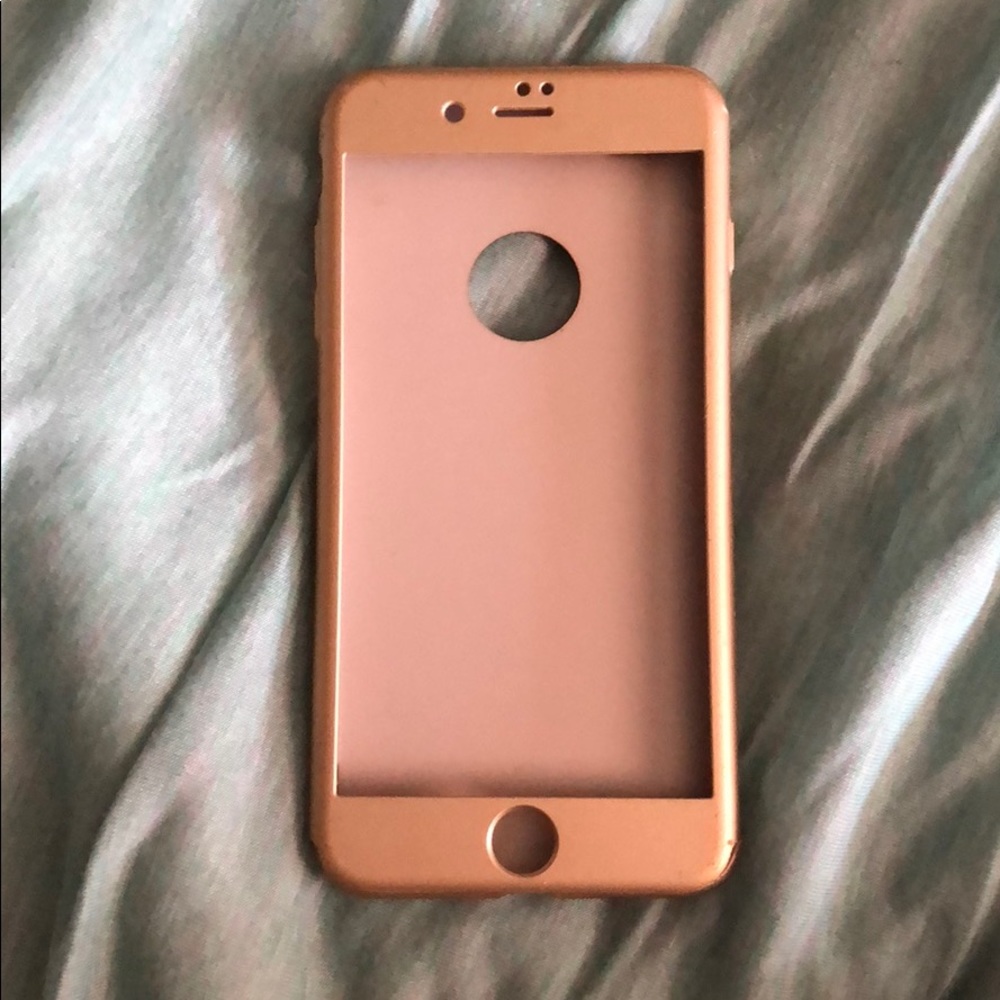 Gold Slim iPhone 7 Plus Case w/ Screen Protector